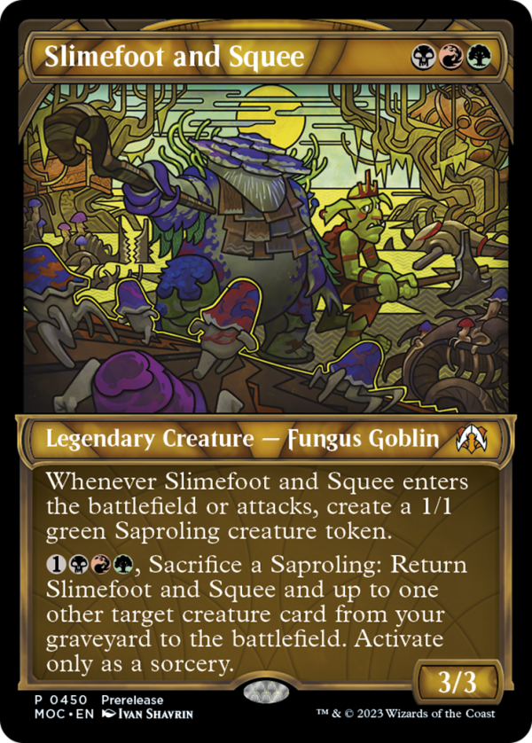 Slimefoot and Squee (Showcase Planar Booster Fun) [March of the Machine Commander Prerelease Promos] Online now