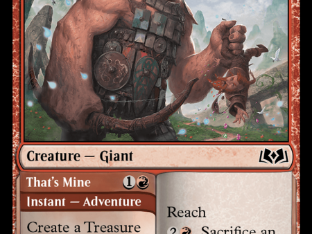 Grabby Giant    That s Mine [Wilds of Eldraine] on Sale