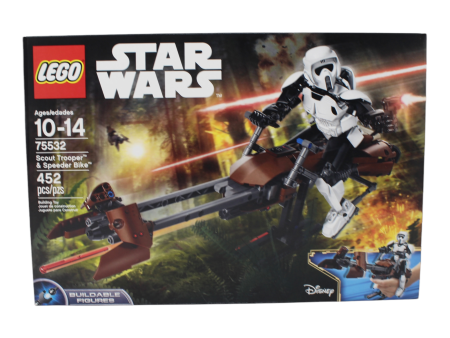 Retired Set 75532 Star Wars Buildable Figures Scout Trooper & Speeder Bike Hot on Sale