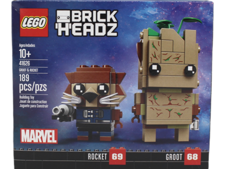 Retired Set 41626 Marvel BrickHeadz Groot & Rocket on Sale