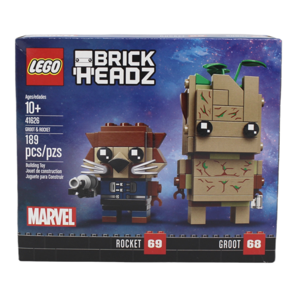 Retired Set 41626 Marvel BrickHeadz Groot & Rocket on Sale