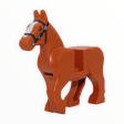 Dark Orange Horse (white blaze pattern, movable legs, 2022) Supply